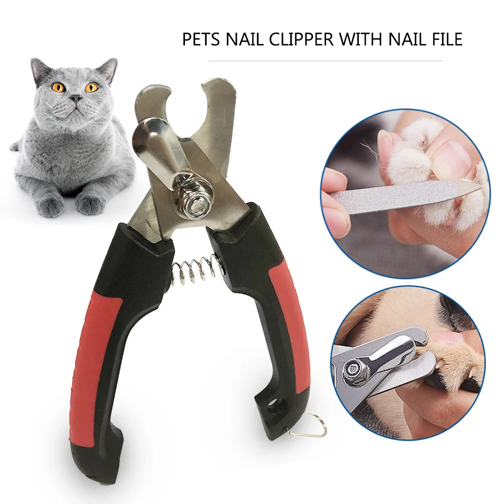 

Professional Pet Dog Nail Clipper with Lock and Nail File Grooming Scissors Clippers for Animals Cats Nail Clipper