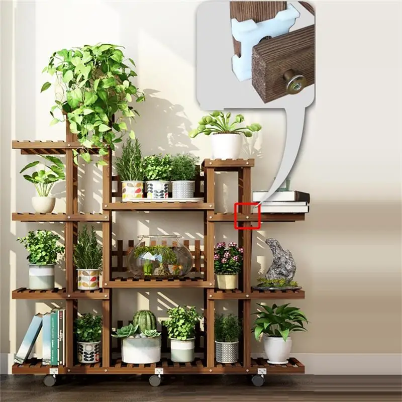 

Plante Estanteria Para Plantas Wood Table Saksi Standi Wooden Garden Shelves For Balcony Rack Outdoor Flower Stand Plant Shelf