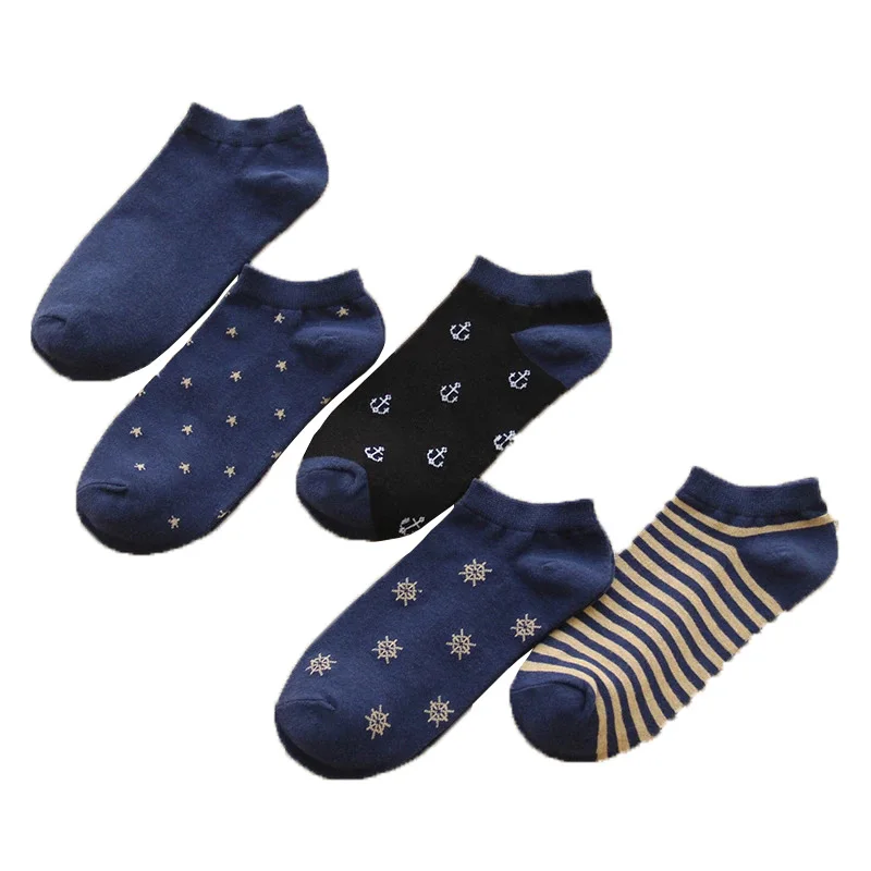 

Men Socks 5 Pairs Pack Fashion Stock Crew Male Tide Street Men and Women Personality Cotton Breathable Sweat-Absorbent Sokken