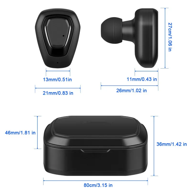 A7 TWS беспроводные Bluetooth наушники бинауральные стерео наушники с зарядным устройством для ноутбука/ПК/планшета для iphone Android