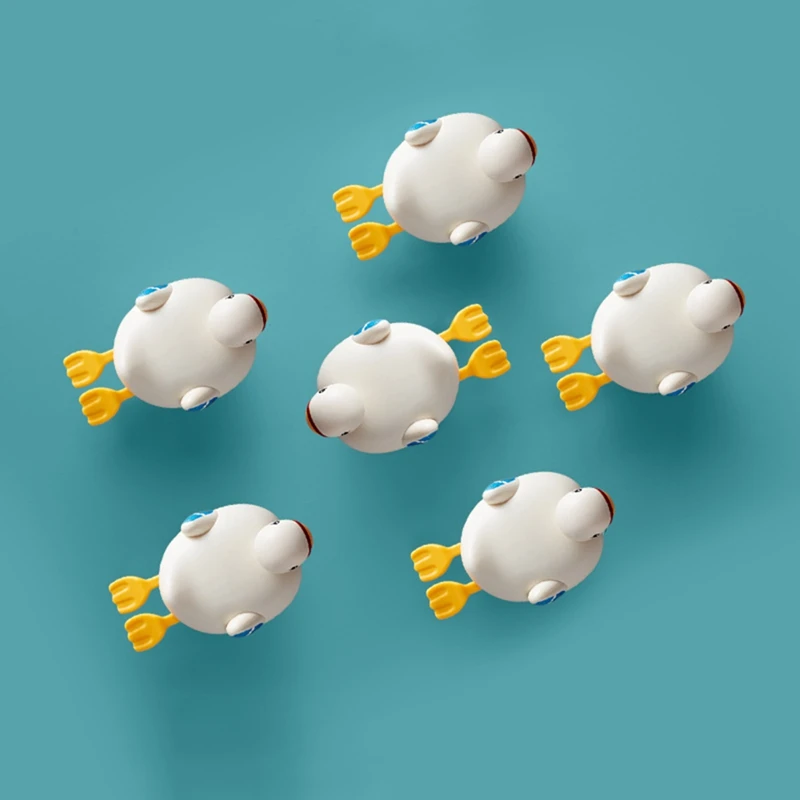 

3PCS Cute Cartoon Little Swan Baby Bath Toys Floating Toddler Wind Up Bath Toys for over 18 Months