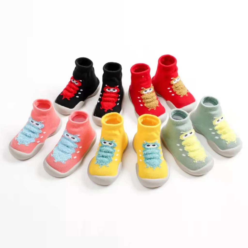 Toddler Kids Shoes Baby Sneakers Boys Girls Character Anti-slip Warm Soft Sole Rubber Socks Tenis Infantil Детская Обувь | одежда