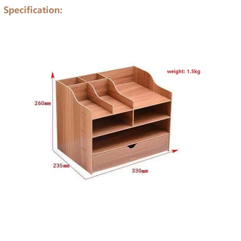 4 ярусный деревянный Настольный держатель для документов А4 стойка файлов с