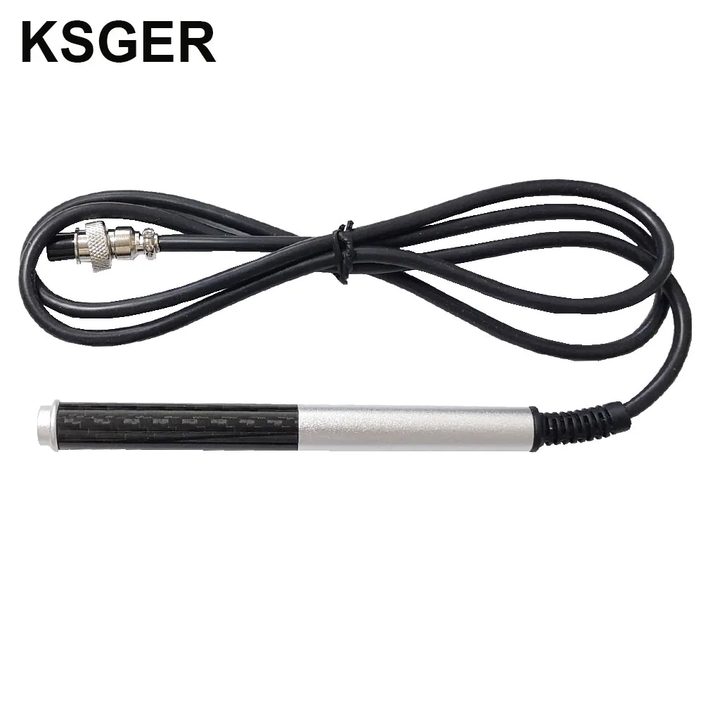KSGER T12 алюминиевый сплав FX9501 ручка из углеродного волокна для STM32 OLED паяльная