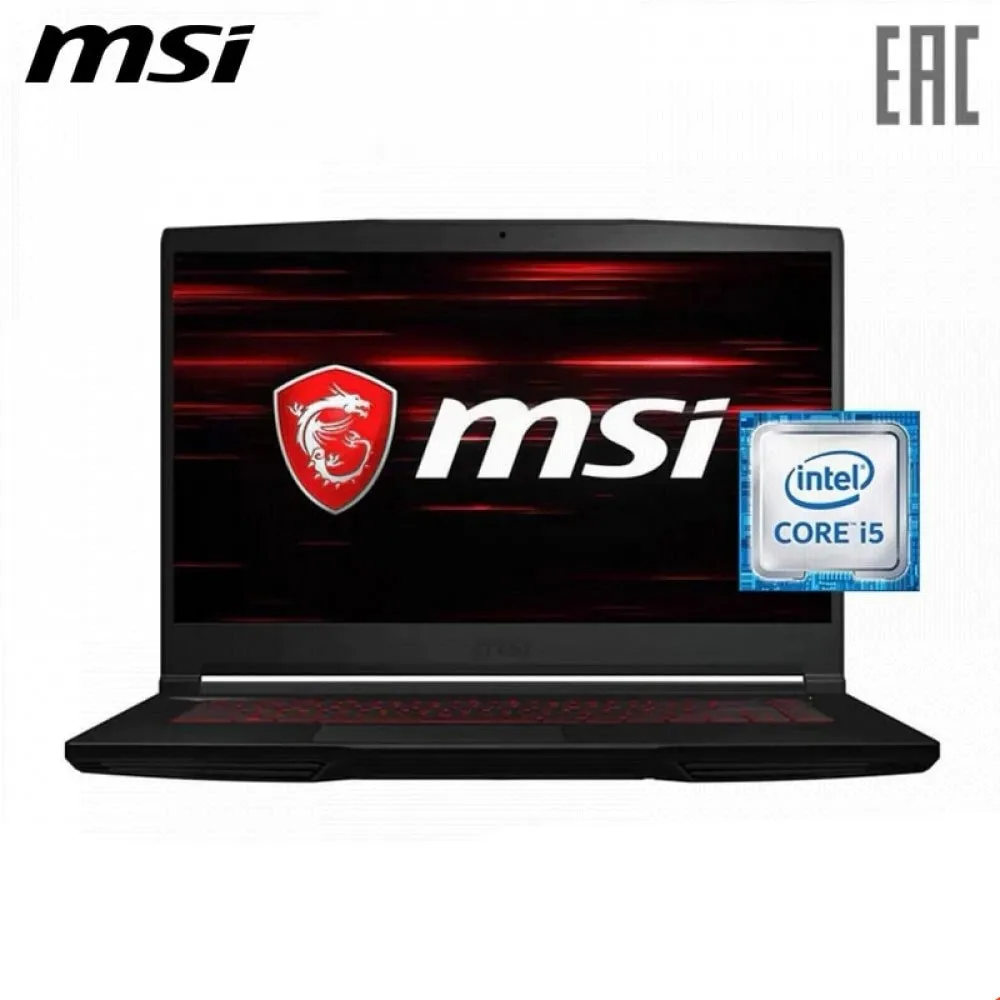 Ноутбук игровой MSI GF63 15.6" FHD/Intel Core i5 9300H/16Gb/256Gb SSD/no ODD/GTX1650Ti Max Q /4Gb/DOS Черный (9S7 16R412