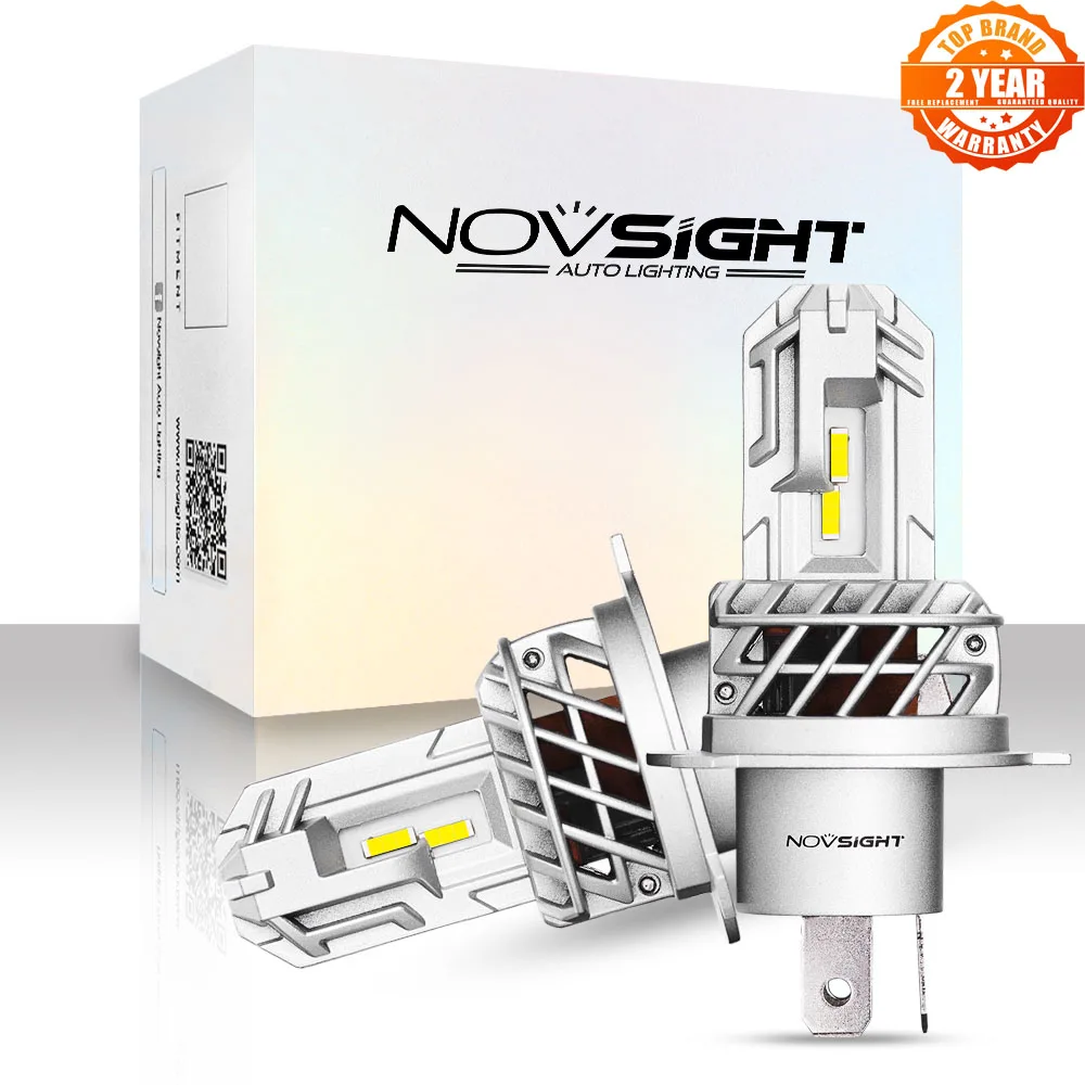 

NOVSIGHT 1:1 Mini H4 LED H7 H1 H11 H8 HB4 9005 HB3 Auto Car Headlight Bulbs 50W 10000LM Car Accessories 6000K Led Fog Light