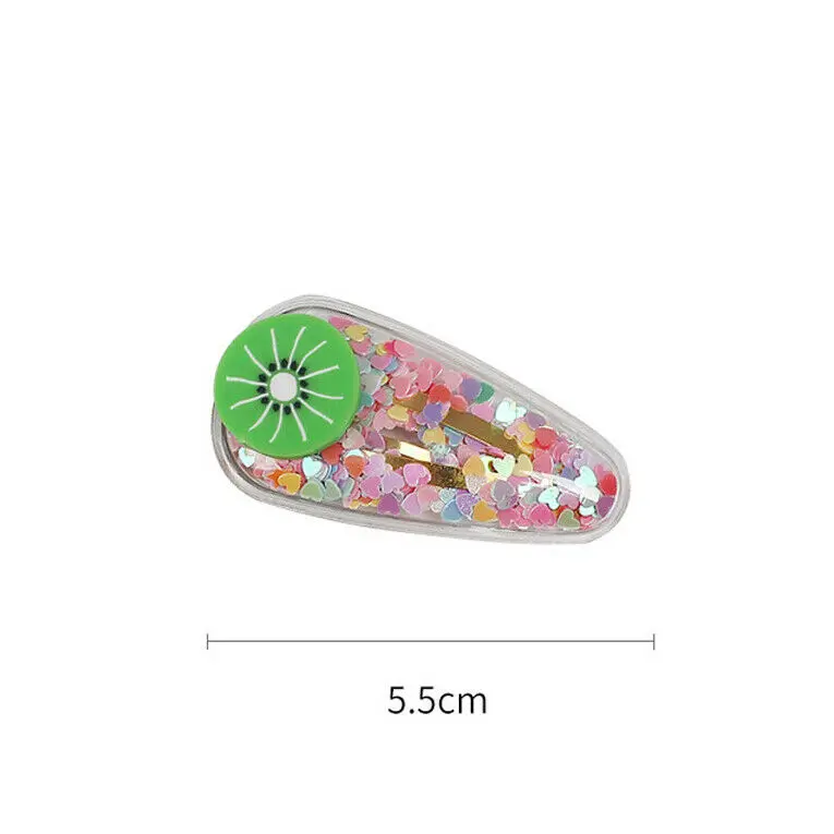 

5Pcs/set Baby Girl Hair Clips for Children Women Kids Hair Styling Fruit Hairpins Snap Clip Pin Metal BB clip Accessories