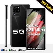 Teléfono Inteligente S21 Ultra 7,2, versión Global, Pantalla Completa HD 5G, Android, 16GB + 512GB, 10 núcleos, 24 + 48MP, cámara HD (4)