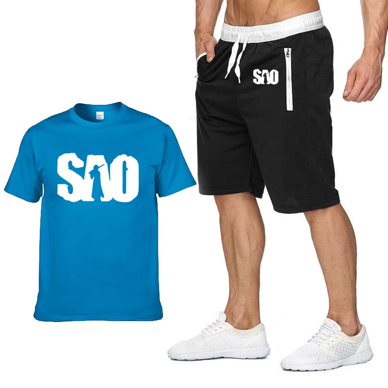 2020 Новые мужские футболки с рисунками из мультфильмов (SAO) обувь для вечеринки в