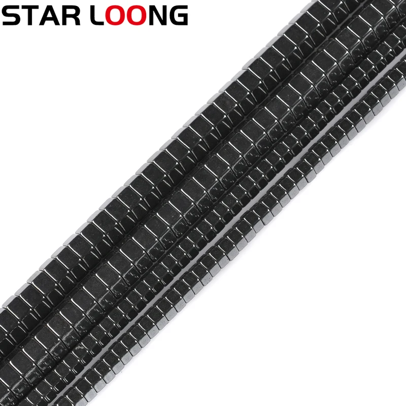 

Шестигранные черные гематитовые бусины из натурального камня свободные бусины для изготовления браслета ожерелья 1*2/1*3/1*4/2*6/3*6/4*10 мм