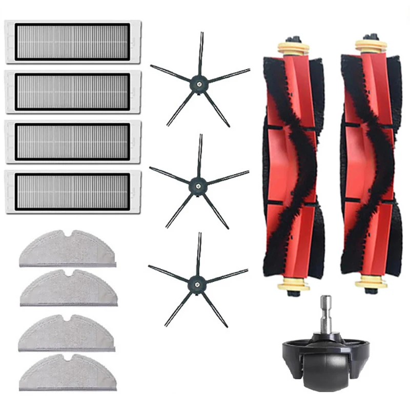 

14-Pack набор запасных частей для Xiaomi Mijia Roborock S5 S5 MAX S6 S60 S65 S50 S55 E25 E35 фильтр Швабра ing Brush