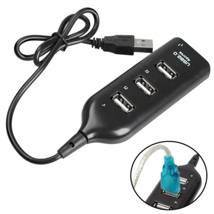 4 порта USB 2,0 высокоскоростной мини-концентратор разъем док-станция для портативных ПК JHP-лучший