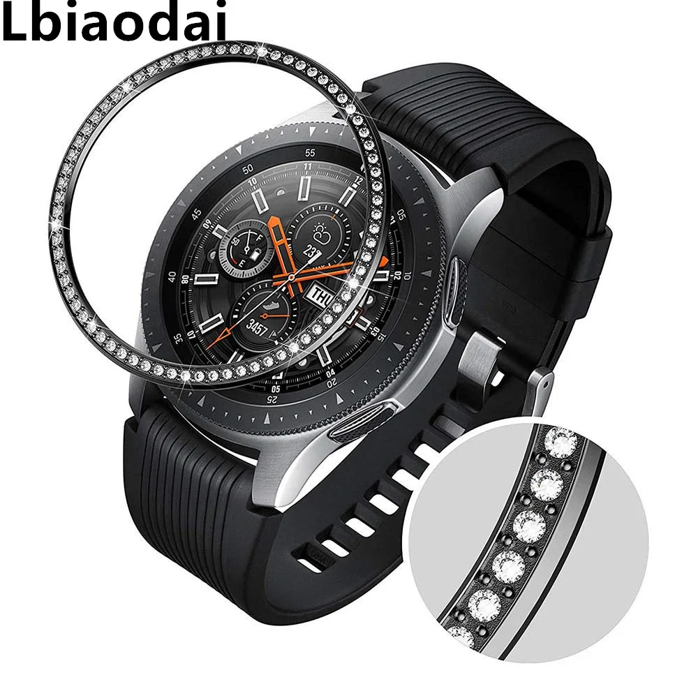 Блестящий ободок для Galaxy Watch 46 мм/42 мм Чехол Samsung Gear S3 Frontier/классический спортивный