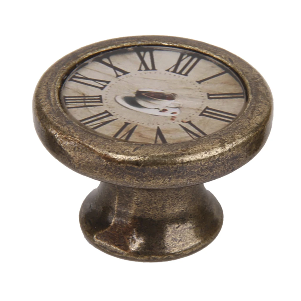 

Vintage Retro Cabinet Wardrobe Door Cupboard Drawer Handle Round Knob Furniture Hardware Door Pull Zinc Alloy