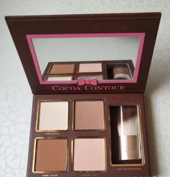 Коллекция макияжа глаз какао контур с кисточкой вожделение шоколад тени для век