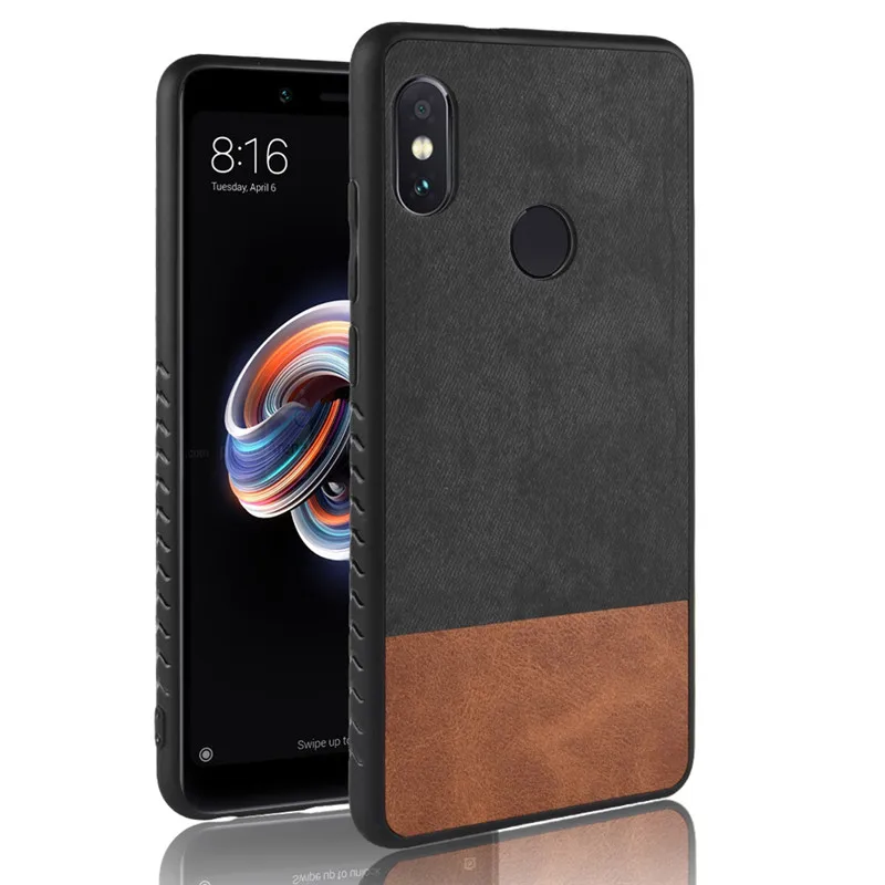 Для Xiaomi Redmi Note 5 Pro Чехол Prime чехол два цвета PC + TPU Роскошный кожаный чехол-накладка