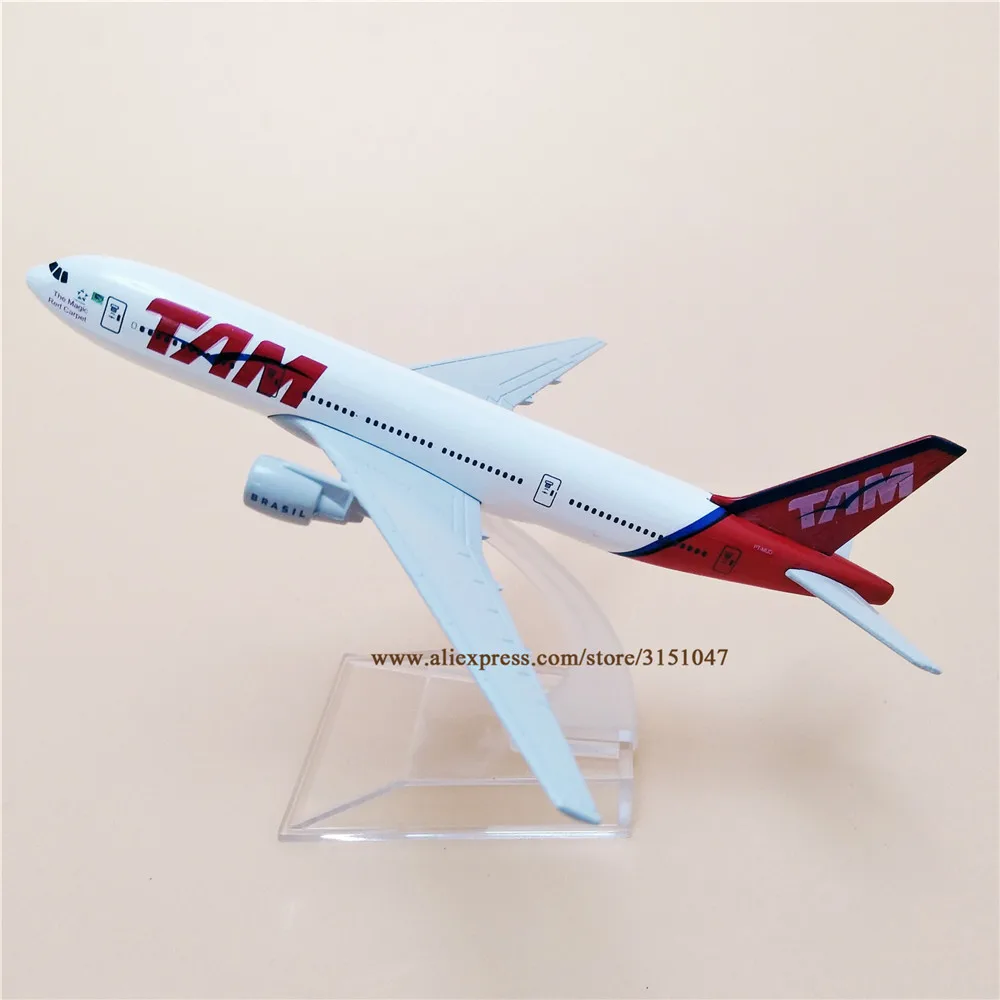 16 см воздушный Бразилия TAM B777 Boeing 777 дыхательные пути авиакомпаний металлический