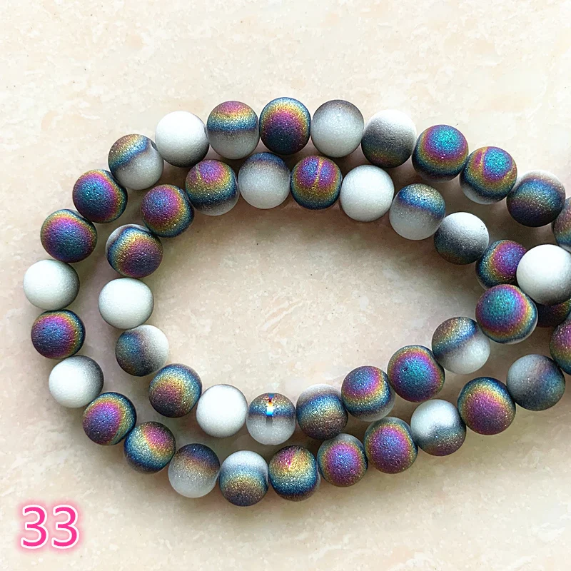 

Wholesale 6/8mm Frosted Matt Austrian Crystal Beads High Quality Glass Loose Beads Handmade DIY Jewelry Making For Bracelet #33