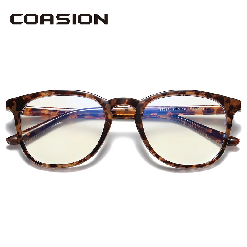 

COASION TR90 Flexible Blue Light Blocking Glasses Computer Glasses for Men Women Anti Blue Light Glasses Optical Eyeglass CA1357