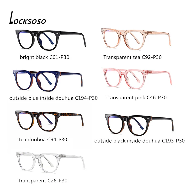 

LOCKSOSO Anti Blue Light Glasses Computer Gaming Eyeglasses For Men Women Blocker Blocking Ray Goggles Lentes Para Computadora