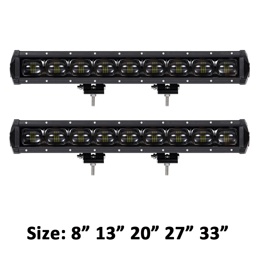 6D объектив LED бар Однорядный светодиодный световой 8 33 дюйма рабочие огни для 4x4