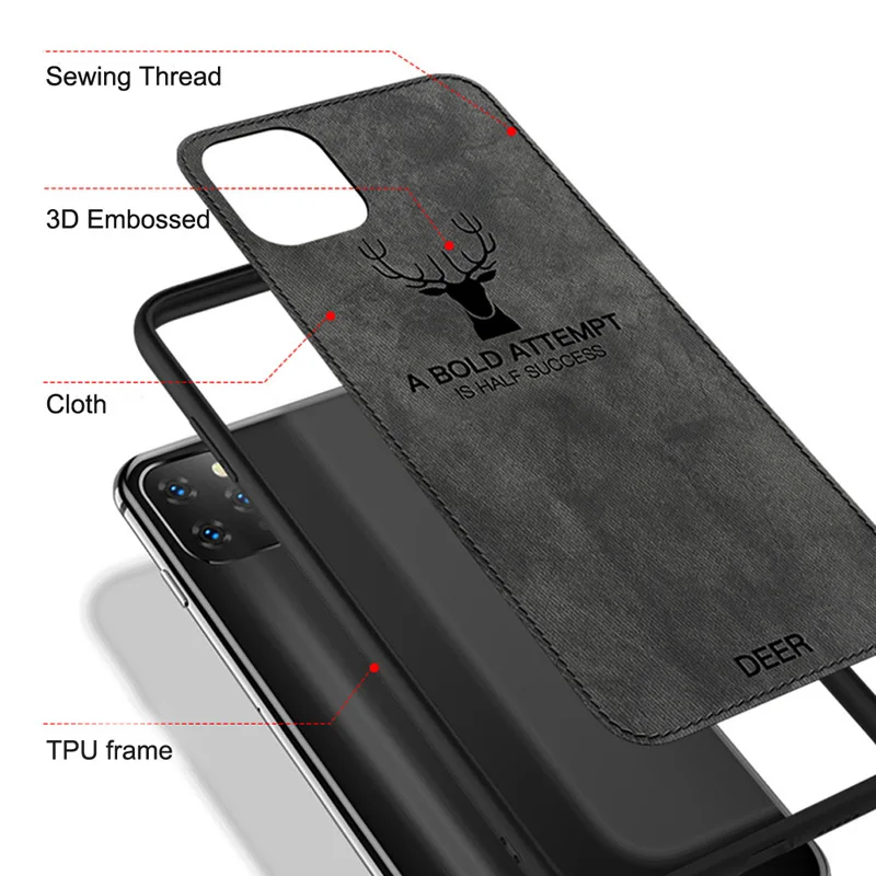 Новый тонкий тканевый силиконовый чехол для телефона iPhone 11 Pro Max 7 8 6 6S Plus X Xs Xr
