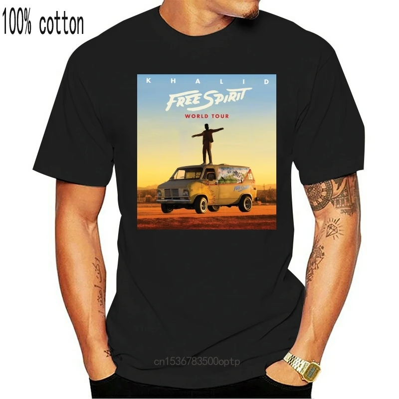 

Новинка, футболка Khalid Free Spirit World Tour унисекс, полный размер