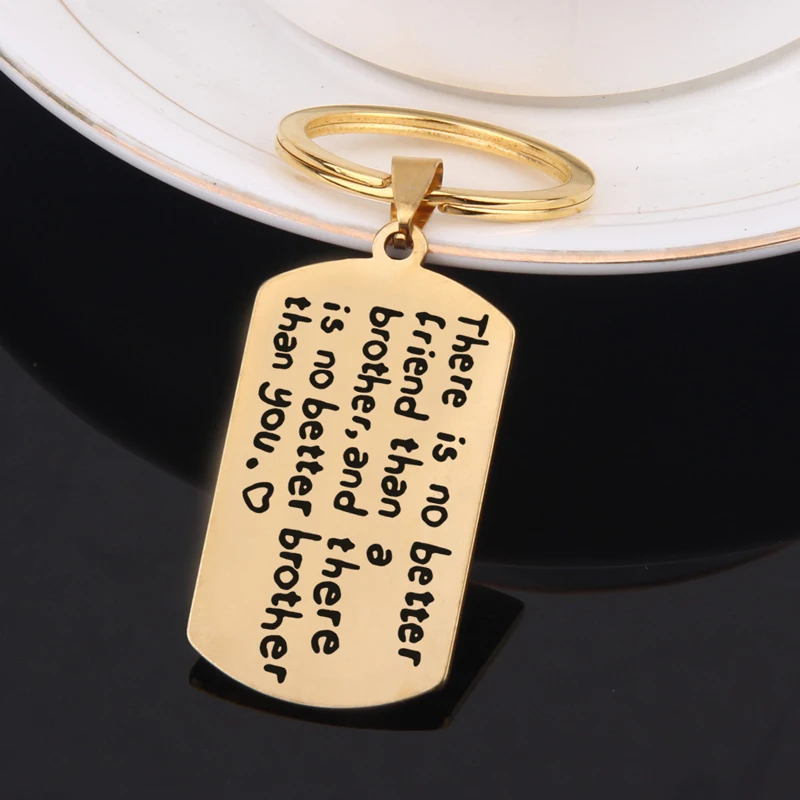 FLYANGEL модный брелок с гравировкой нет лучшего друга чем держатель для ключей