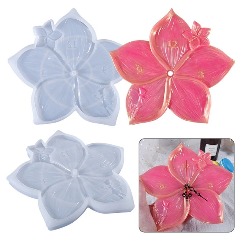 

Необычные часы в виде цветка вишни, настенные часы, Подвесные часы, украшения для дома, литые инструменты