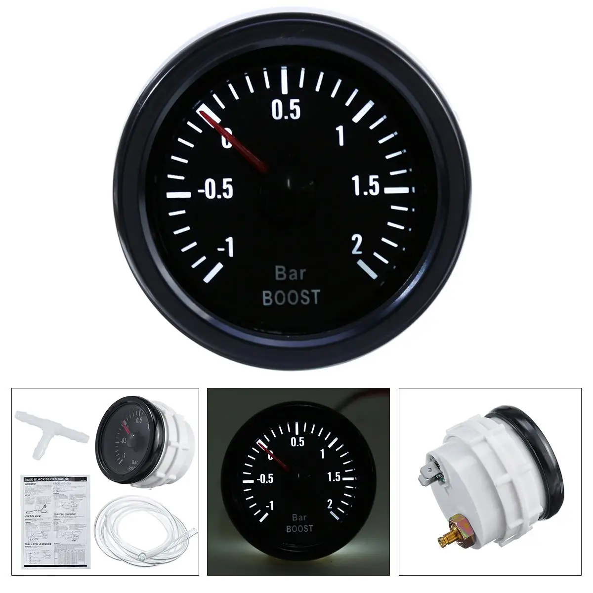 Механический манометр Turbo Boost универсальный измеритель давления 1 ~ + 2 бар дюйма 52