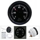 Измеритель давления Turbo Boost, универсальный измеритель давления с черной рамкой, 1-+ 2 бар, 2 дюйма, 52 мм, 12 В, белый светодиод