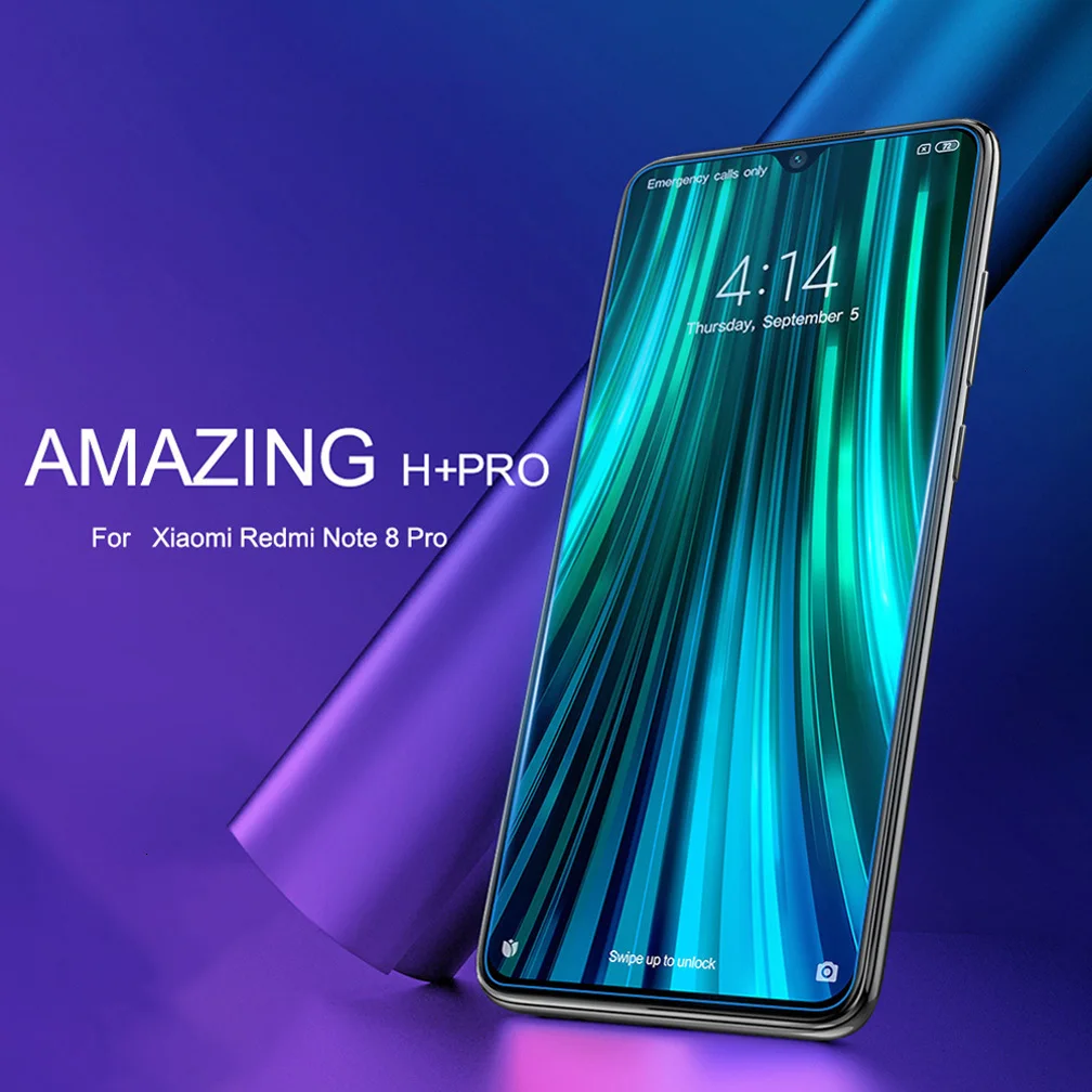 NILLKIN Закаленное стекло пленка для Xiaomi Redmi Note 8 pro Amazing H/H+ Pro Nano Анти-взрыв 9H жесткий защитный экран протектор