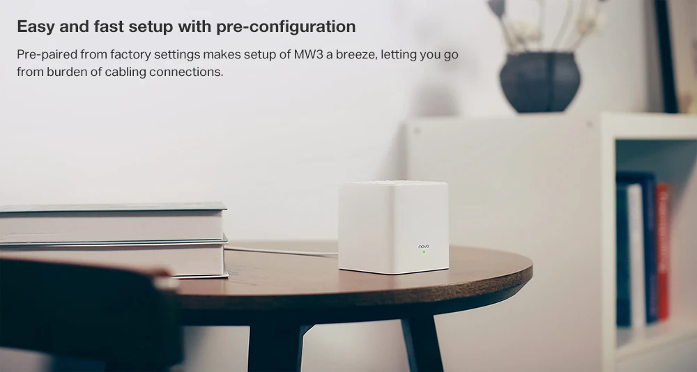 Tenda Nova Mesh MW3 беспроводной Wifi роутер двухдиапазонный AC1200 2,4G& 5G Wifi Systerm ретранслятор расширитель QOS Smart App дистанционное управление