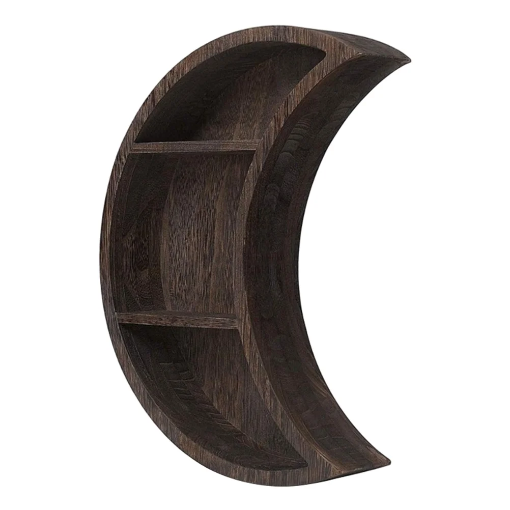 

1Pc Simple Wooden Moon Art Home Wall Craft DIY Home Bar Hanging Wall Pendant