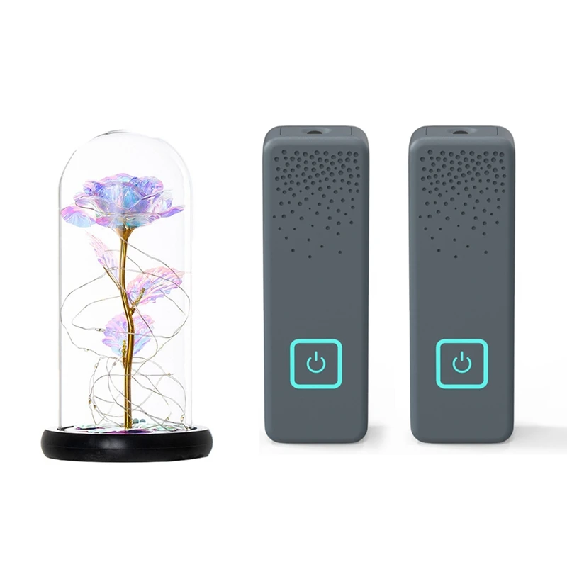 

Ожерелье для очистителя воздуха, генератор отрицательных ионов с зажимами и 1 шт. розовая Золотая фольга и светодиодный светильник в стекля...