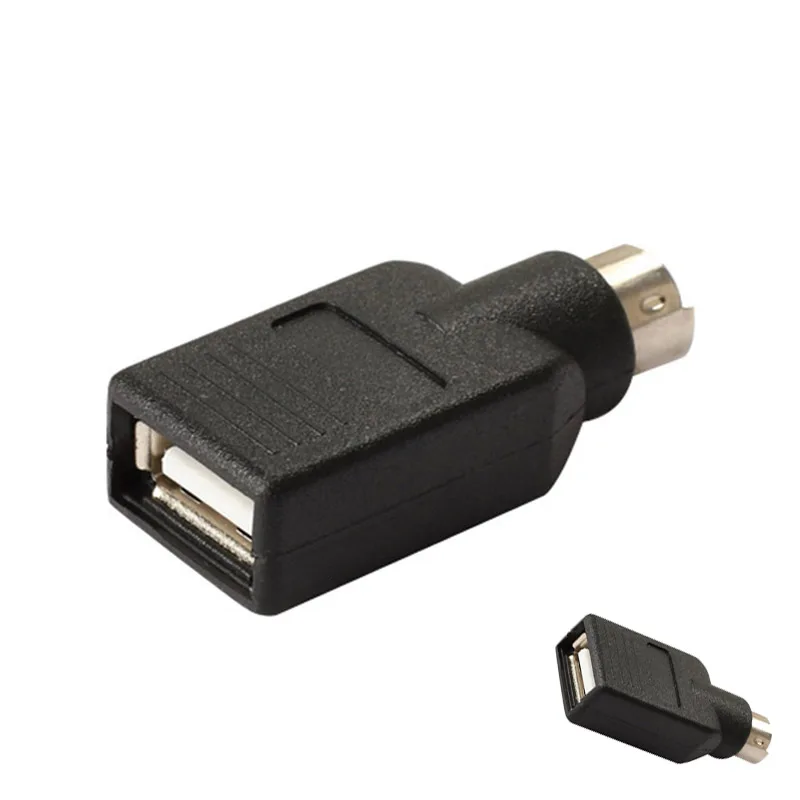 Переходник USB к PS2 PS/2 порта адаптер для мыши клавиатуры ПК черная видеокарта