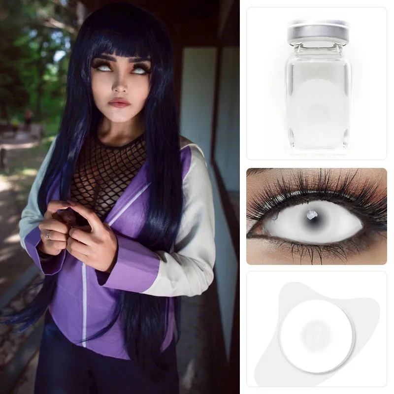 Цветные линзы для косплея склера контактные 22 мм глаз Sasuke Kakashi Шаринган контакты