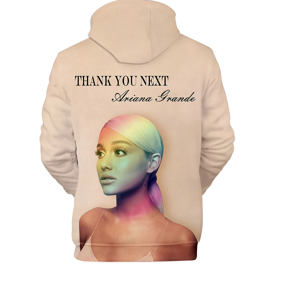 New Fashion Beautiful Ariana Grande 3D Hoodies Women/Men Ariana Grande Spring Autumn Casual 3D Harajuku Girl's Hoodies Tops