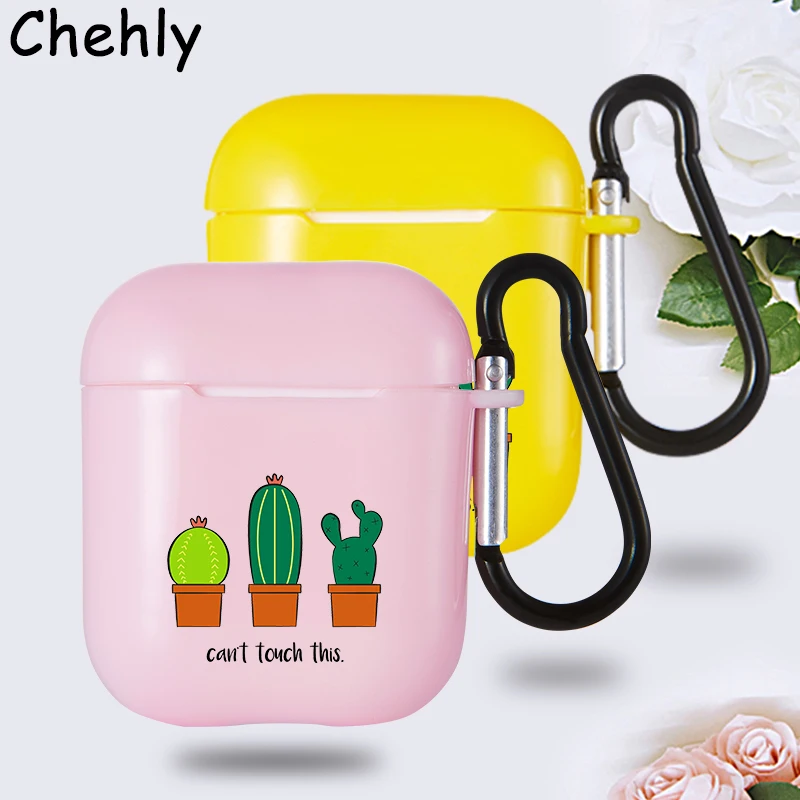 

Fashion Cactus Case for Apple Airpods 1 2 3 Pro Shockproof Bluetooth Wireless Headphone Earphone Soft Silicone Protection Cover