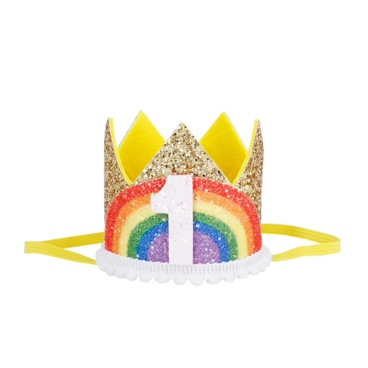 Радужная корона для дня рождения 0-9 шляпы вечевечерние мальчиков и девочек детей