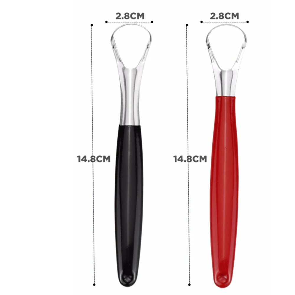

Stainless Steel Portable Reusable Tongue Scraper Oral Tongue Cleaner Cooler Sweeper Brush For Adults Oral Hygiene Care