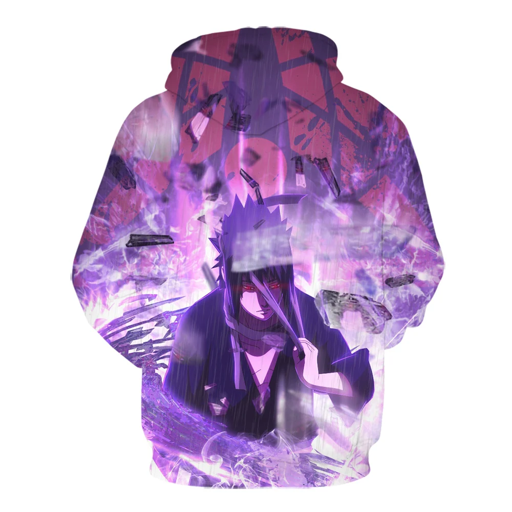 Толстовка с капюшоном/Пот Harajuku Niubi Naruto милый топ унисекс уличная одежда Uchiha Sasuke