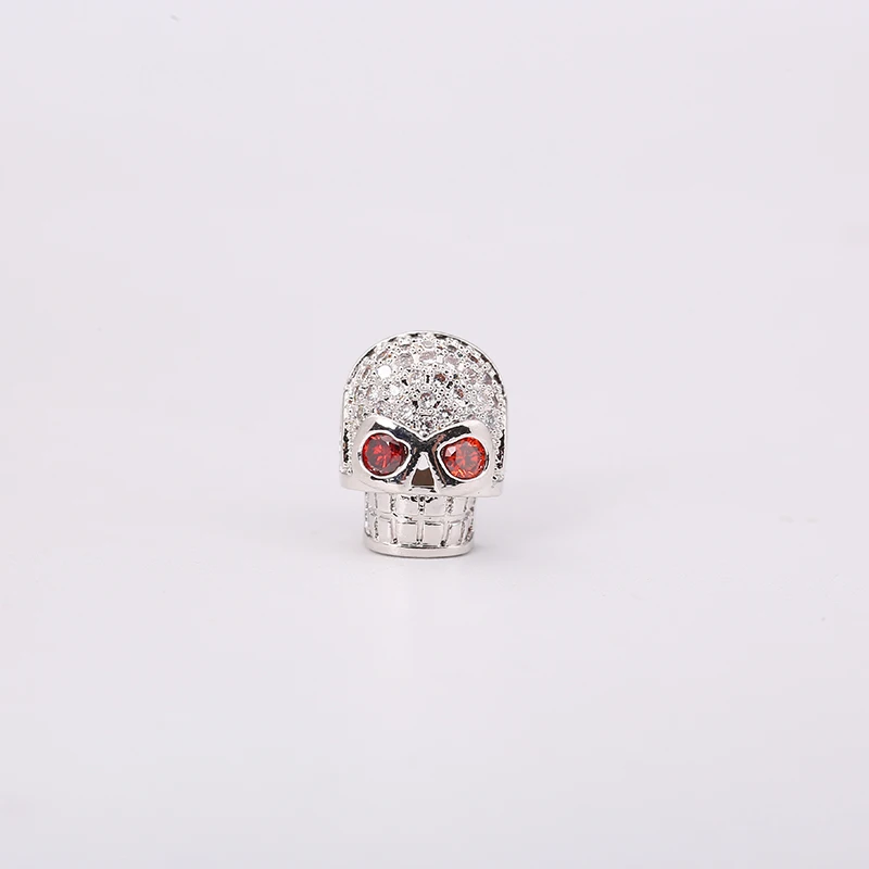 HYHONEY бусины с кубическим цирконием в форме черепа и аксессуары для ювелирных