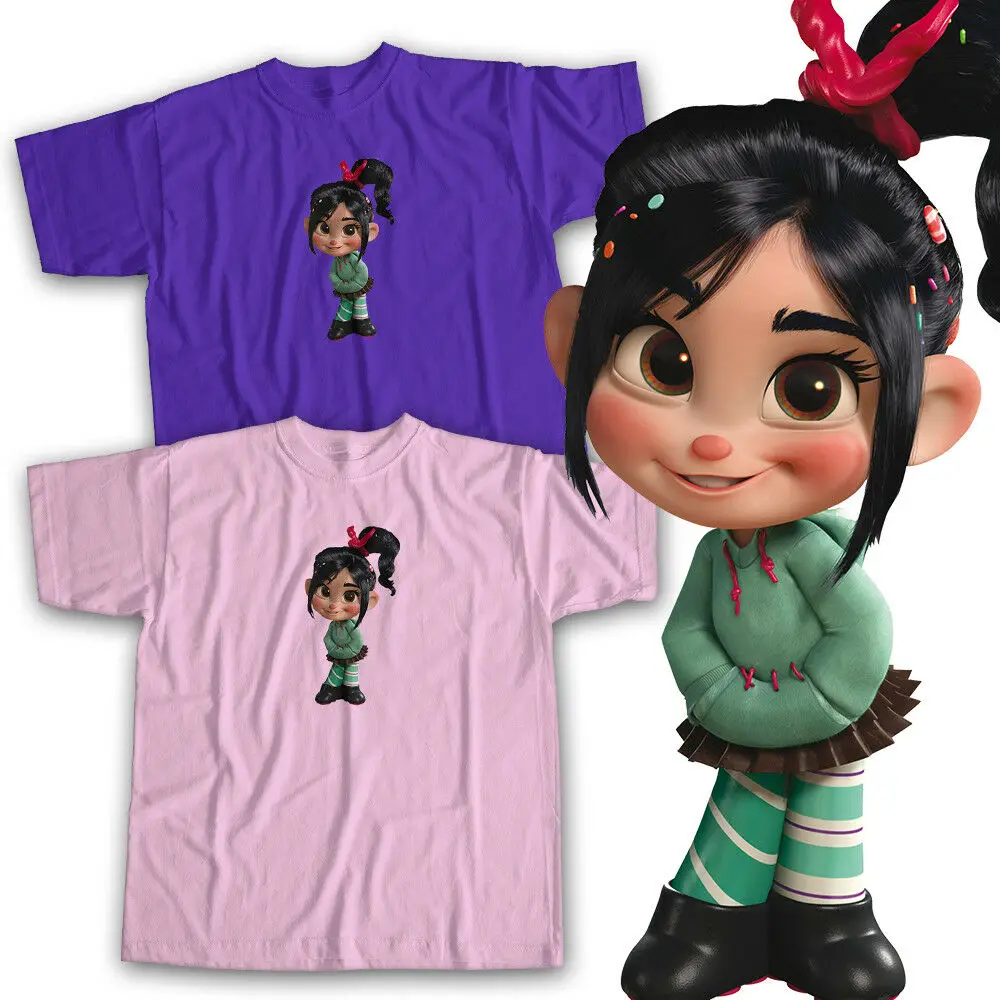 Wreck It Ральф 2 Vanellope von Schweetz милые мужские и женские футболки унисекс|Мужские