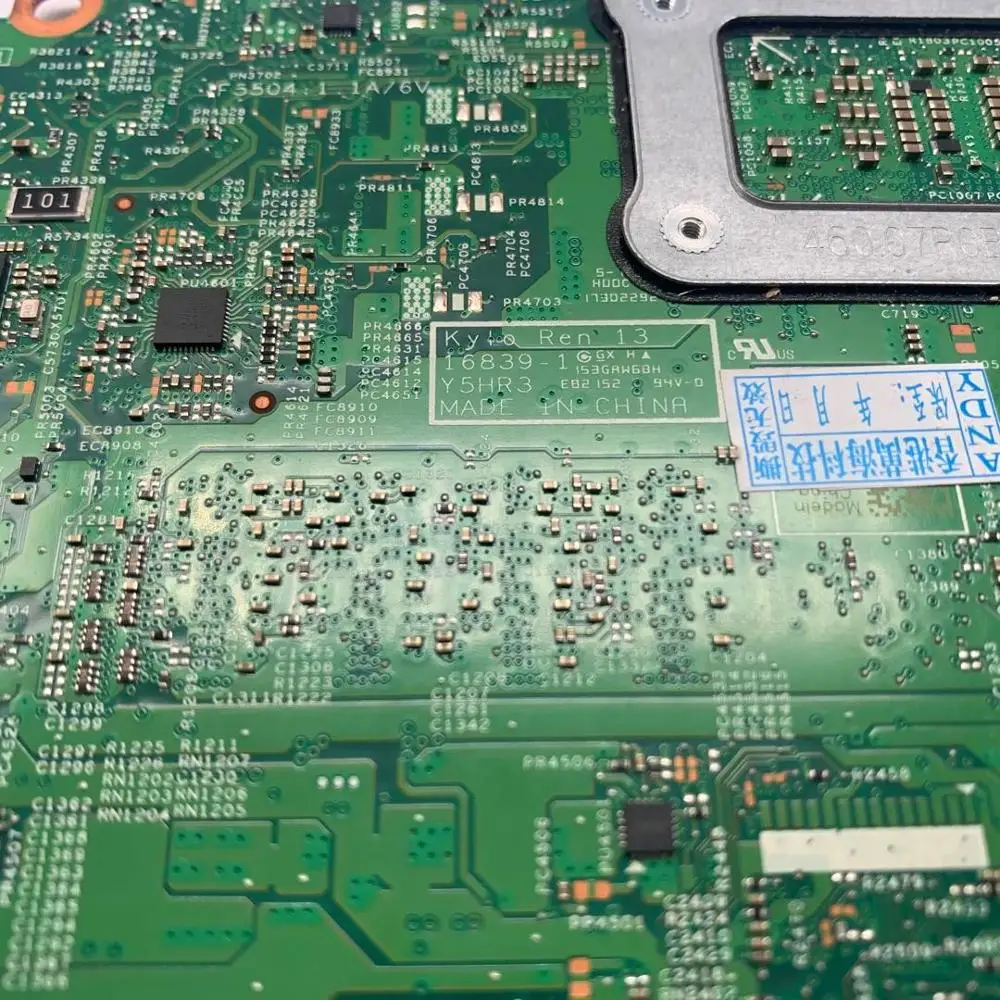 

CN-0RR26G 0RR26G RR26G Y5HR3 16839-1 mainboard For DELL Inspiron 13 7370 7373 Laptop motherboard With i7-8550U 16GB RAM Test OK