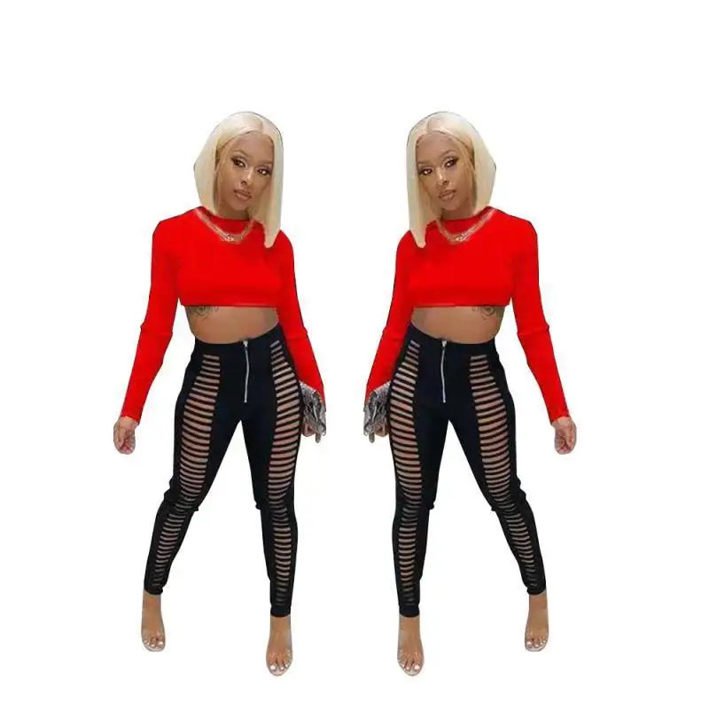 

Women Mid Waisted Skinny Hole Button Fly Denim Jeans Stretch Slim Pants Calf Length Jeans