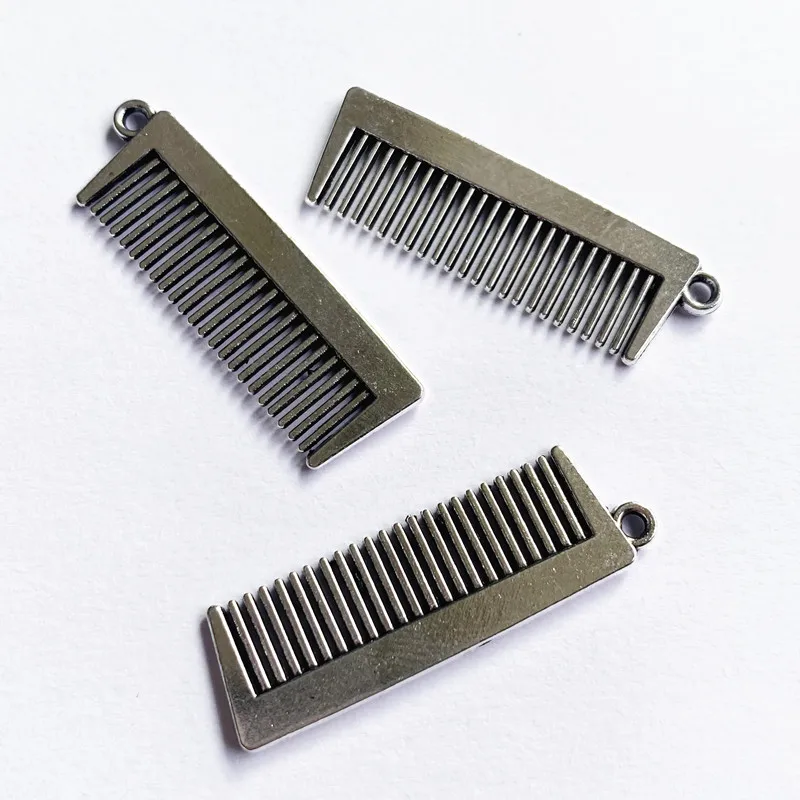 

30pcs Exquisite Comb DIY Couples Pendant Necklace Keychain Earrings Accessories Charms Findings Jewelry Making Supplies Crafts