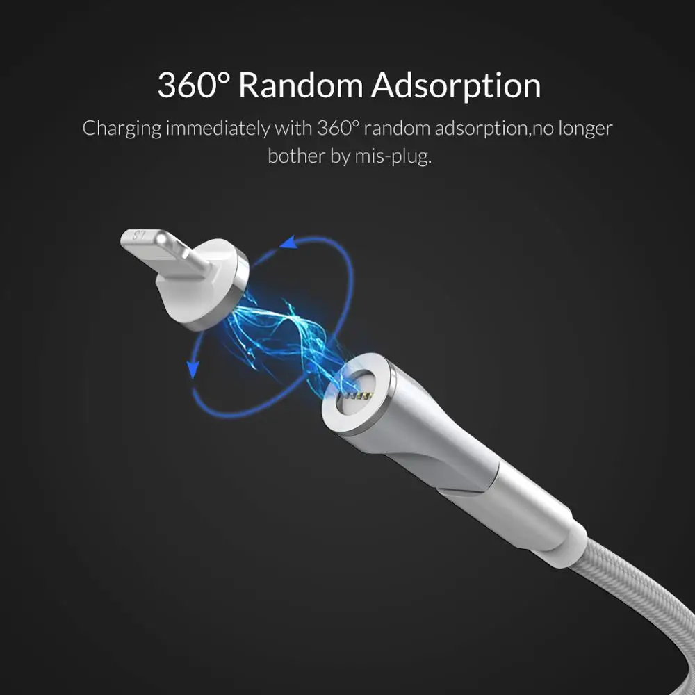 Магнитный адаптер ORICO Micro USB OTG для зарядки и синхронизации данных iPhone/Android