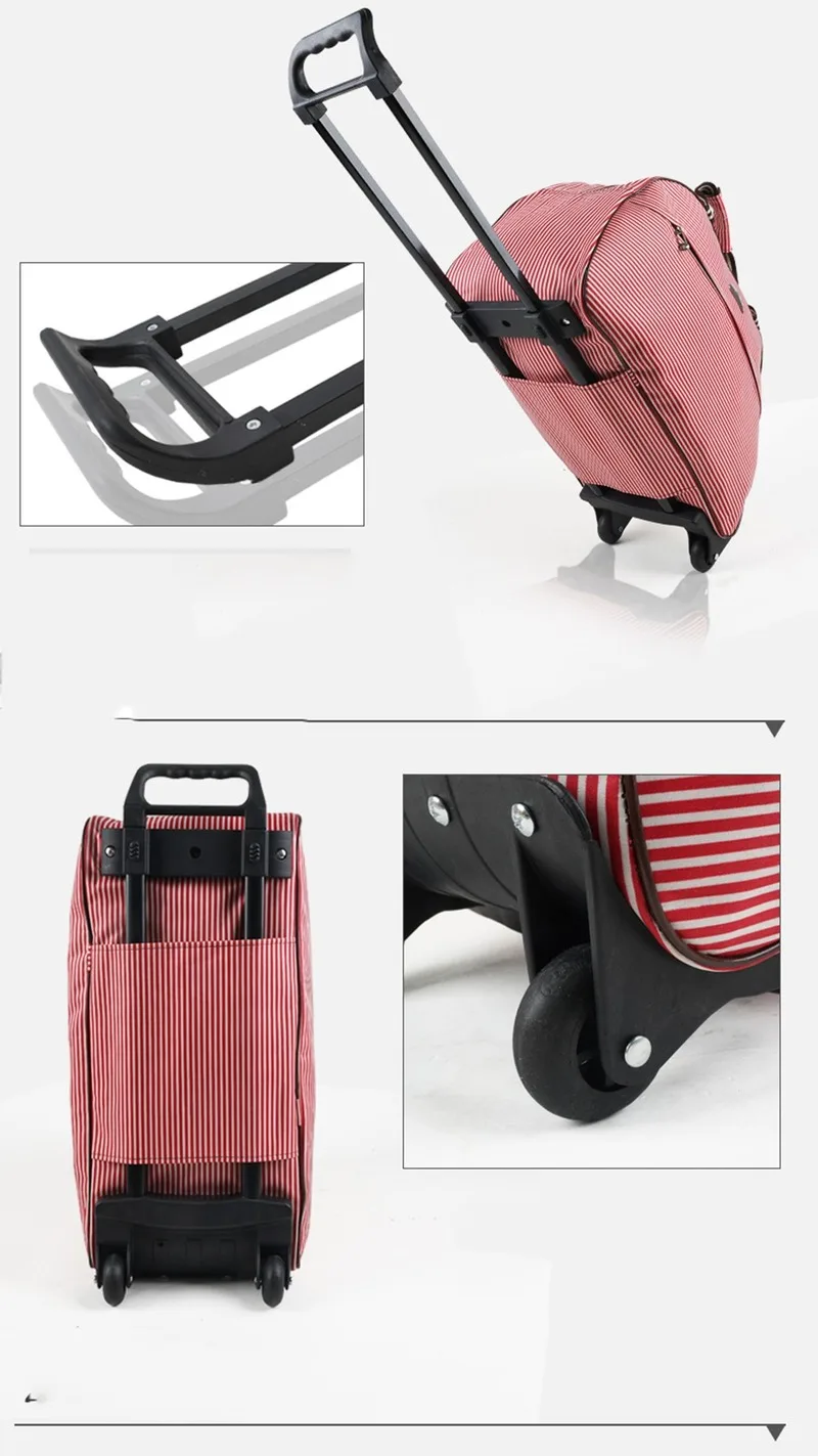 Дорожная сумка на колесиках чемодан женские и мужские дорожные сумки для