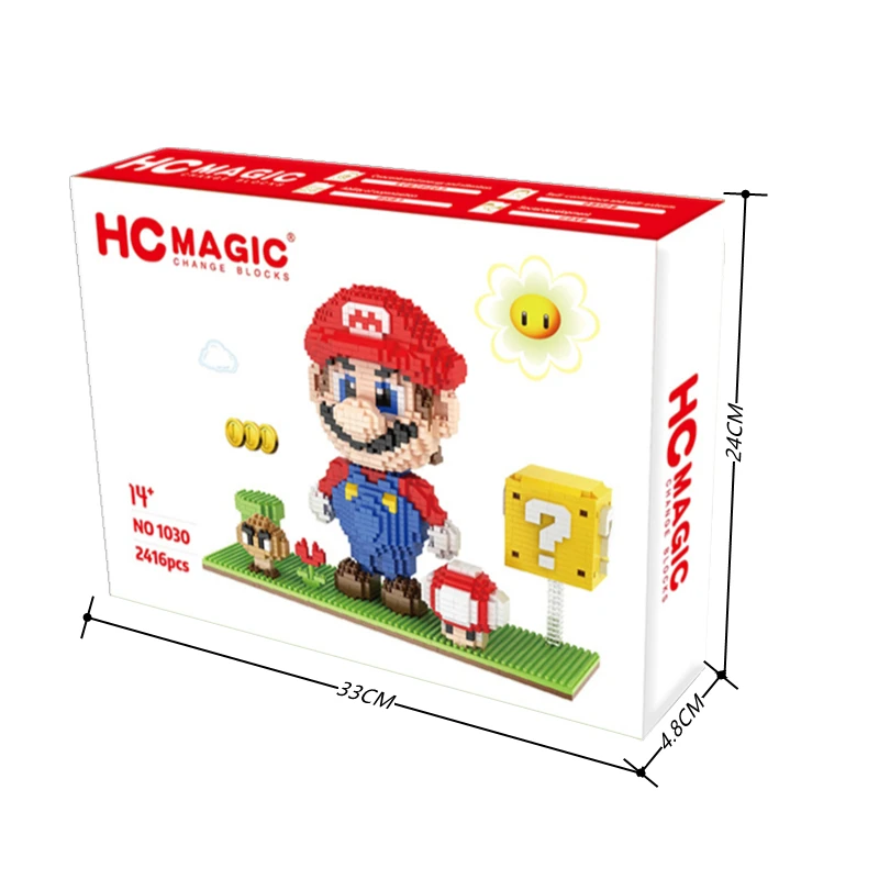 2000 + шт. Супер Марио мини блоки Micro Building Block модель Бросс Луиджи Bros Goomba Piranha завод